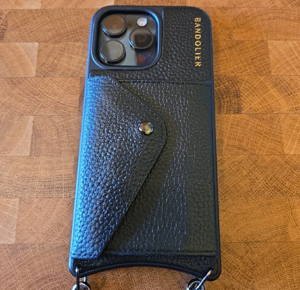 Bandolier Maya
Wristlet Phone Case in Black. - Picture 2 of 10